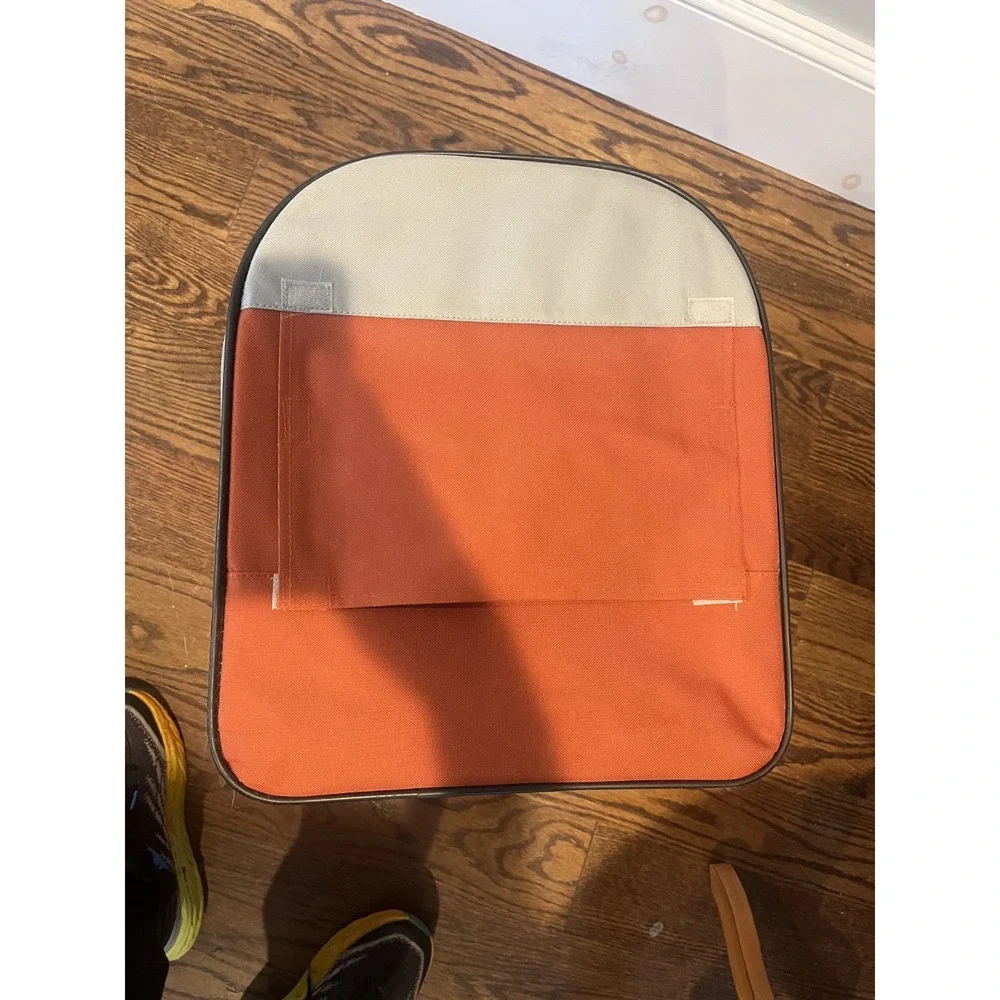 ASPCA COLLECTION Small Dogs 15lbs COLLAPSIBLE TRAVEL CARRIER Orange/Gray S